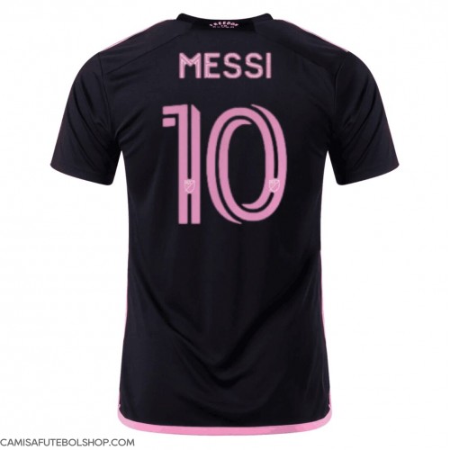 Camisa de time de futebol Inter Miami Lionel Messi #10 Replicas 2º Equipamento 2023-24 Manga Curta